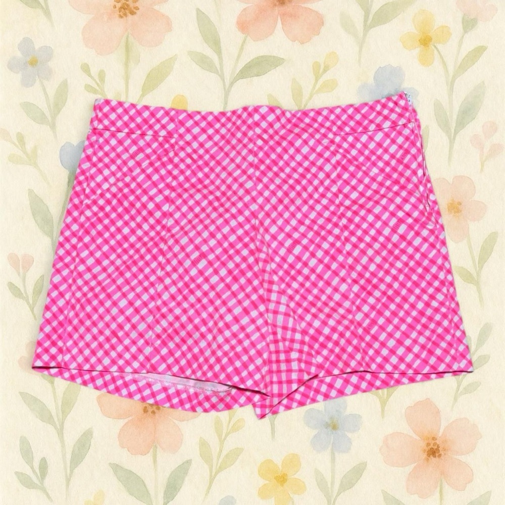 Lilly Pulitzer Arabeth Shorts Pink Gingham Size 4 Preppy Summer